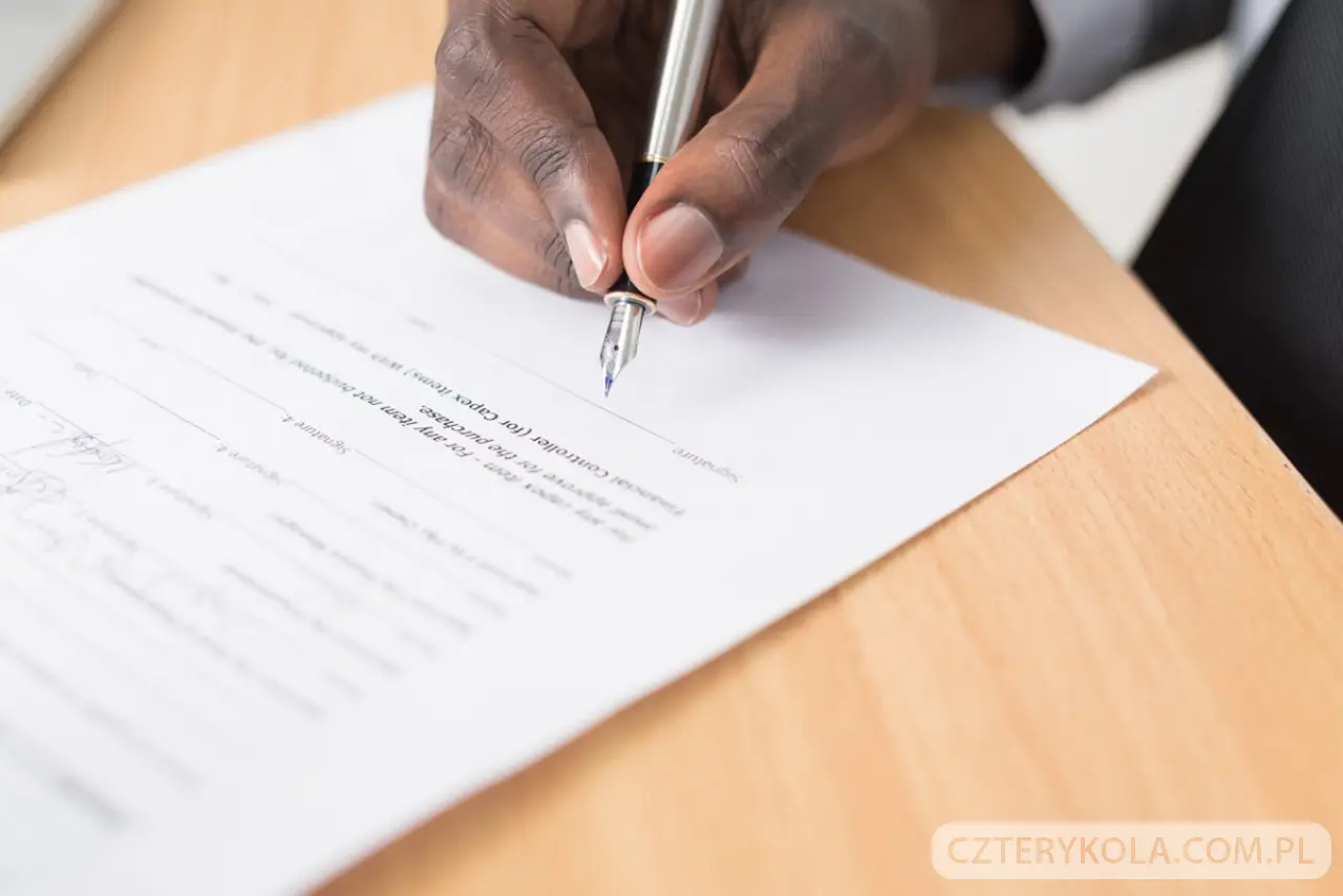 Formalności przy zakupie auta
