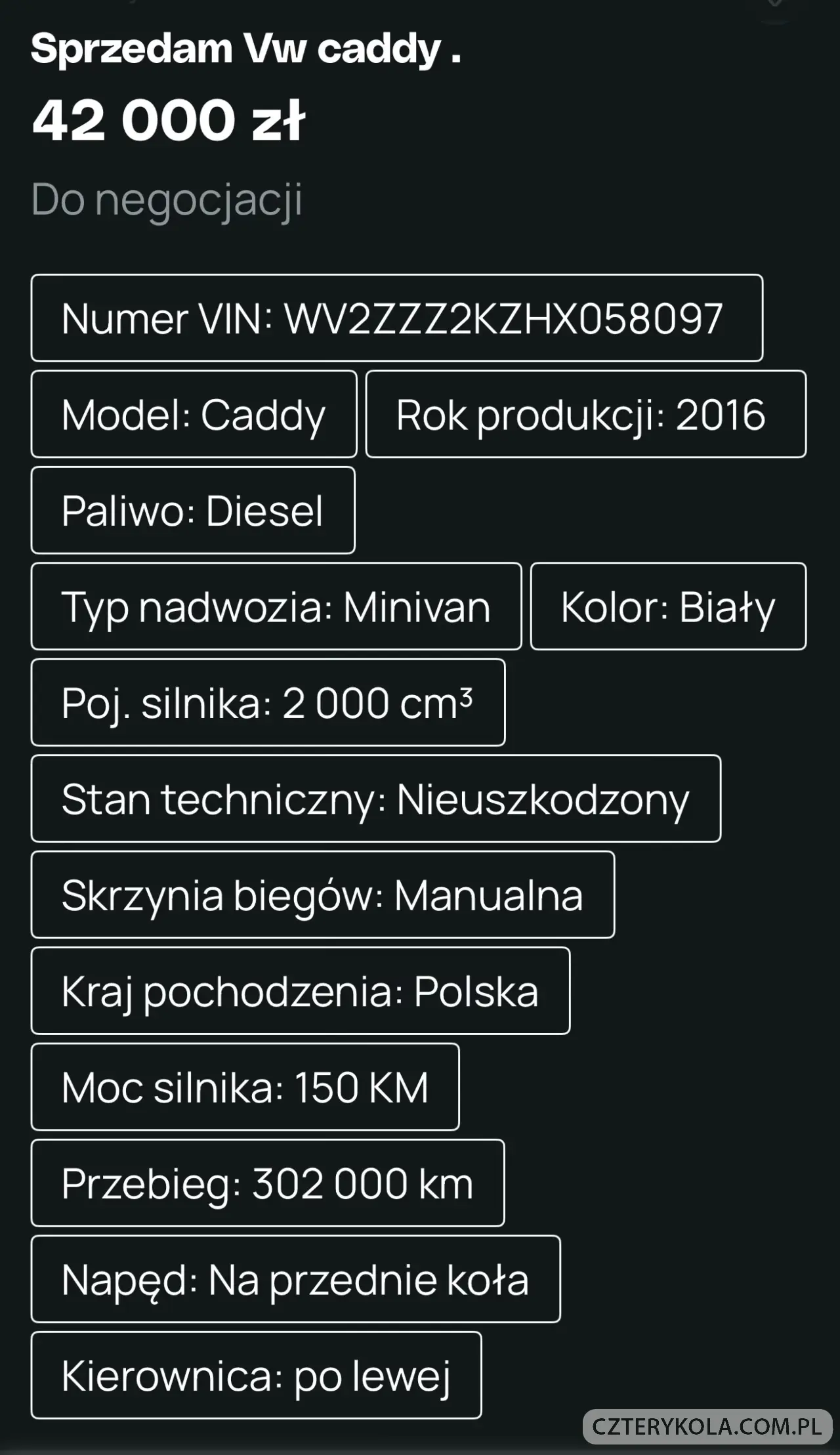 Volkswagen- Caddy- 2016 